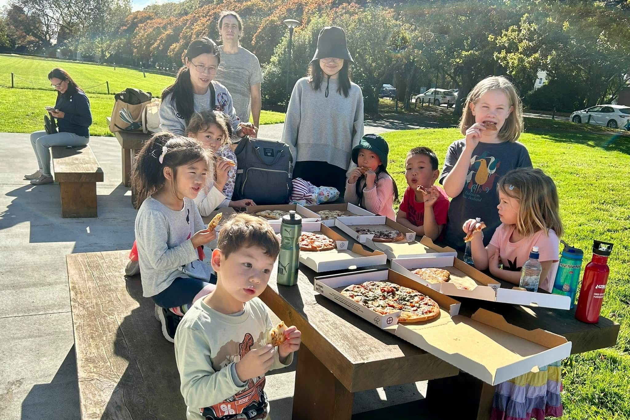 pizza after fitness class